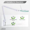 Lumeno 7213GN Lupenleuchte/Arbeitsplatzlampe 60 LEDs, Produktbild-Vorschau 2