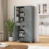 Armoire de cuisine Merax, modèle haut avec 2 tiroirs et 4 Voir les images du produit 3