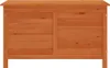 A front view of a wooden garden chest. Produktbild-Vorschau
