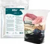 Two vacuum bags for clothes are shown against a white background. One bag is sealed and shows product information, while the other is open and filled with folded clothes. Náhľad obrázku produktu
