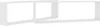 Two white rectangular shelves are shown side-by-side against a white background. Voir les images du produit
