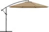 vidaXL Svetelný dáždnik s hliníkovou tyčou 350 cm Taupe Náhľad obrázku produktu 2