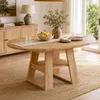 Uitschuifbare eettafel, 110–150 × 110 cm, rond, met Productafbeelding-voorbeeld 3