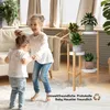 Blumenständer, Holz 4 Ebenen Pflanzenregal rund, 78cm Höhe, Produktbild-Vorschau 4