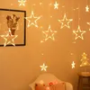 Jopassy LED Lichterkette Sterne Lichtervorhang Deko Produktbild-Vorschau 1