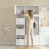 SoBuy Wäscheschrank Badezimmerschrank mit 3 Wäschekorb Produktbild-Vorschau 4