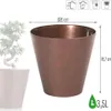 Kvetináč Tubus Bronzová patinovaná oceľ 20 cm Náhľad obrázku produktu 8