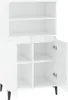 vidaXL Tablica biała wysoki połysk 60x36x110 cm materiał Podgląd zdjęcia produktu 4