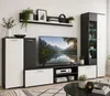 Wohnwand 312 x 190 x 40 Anbauwand hochglanz weiss Produktbild-Vorschau 5