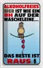 vianmo Blechschild 30x20 cm alkoholfreies Bier wie ein BH Produktbild-Vorschau 1