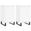 Two white sideboards with black legs are shown against a white background. Náhled obrázku produktu