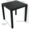 DEGAMO Bistrotisch Gartentisch PARIS 70x70cm, Aluminium Produktbild-Vorschau 7