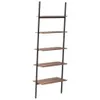 The Living Store Leiterregal mit 5 Böden Dunkelbraun und Produktbild-Vorschau 5