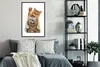 MuchoWow® Gerahmtes Poster Katzen - Illustration - Produktbild-Vorschau 2