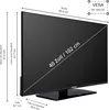 A diagram showing the dimensions of a Telefunken television, with measurement lines and labels. Produktbild-Vorschau