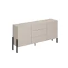 Moderne beige Küche Anrichte Wohnzimmer 3 Schubladen 2 Produktbild-Vorschau 3