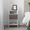 DECORTIE Ema Modern Nachttisch Schlafzimmermöbel,Antik Weiß Produktbild-Vorschau 2