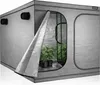 A grow tent with plants inside, with one side partially open. Anteprima dell’immagine prodotto