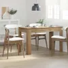 vidaXL Stół do jadalni Artisan dąb 120x60x76 cm materiał Podgląd zdjęcia produktu 2