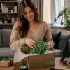 Grüne Papierfüllmaterial 100 g – Dekofüllung für Geschenkkörbe, Boxen & Pakete Produktbild-Vorschau