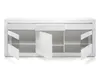 Sideboard Carat Kommode Anrichte in weiß Hochglanz 217 cm Produktbild-Vorschau 4