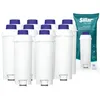 A group of water filters and a package of water filters. Produktbild-Vorschau