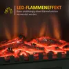 Elektrický krb HOMCOM, tichý stojací krb s efektom plameňa, Náhľad obrázku produktu 4