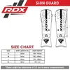 RDX Sports Protège-tibias F6 Kara MMA - Noir mat - Rouge - Voir les images du produit 4