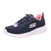 A single navy blue Skechers shoe with pink accents is shown against a white background. Produktbild-Vorschau