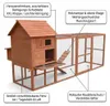 Mucola Hühnerstall Hühnerhaus Kaninchenkäfig Holz Stall Produktbild-Vorschau 5