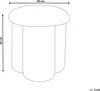 BELIANI Puf okrągły złamana biel materiał boucle ø 40 x 45 Podgląd zdjęcia produktu 3