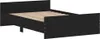 vidaXL Bettgestell mit Kopf- und Fußteil Schwarz 120x200 cm Produktbild-Vorschau 4