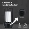 Kabellose LED-Tischlampe aus Glas – Metalllampe mit Produktbild-Vorschau 4