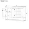 Sideboard 120/30/80 cm, Wohnzimmerschrank mit Türen, Produktbild-Vorschau 5