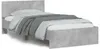 vidaXL Giroletto con testiera grigio cemento 100x200 cm Anteprima dell’immagine prodotto 1