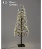 LED Deko Tanne, Baum mit Funkeleffekt H. 100cm schwarz mit Produktbild-Vorschau 2
