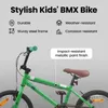 Kolo BMX vidaXL 18 palců pro děti ve věku 7–10 let, zelené Náhled obrázku produktu 4
