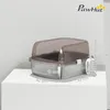 PawHut Katzenklo Edelstahl, offen Katzentoilette mit hohem Produktbild-Vorschau 3