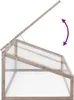 vidaXL Skleník šedý 110x56x39 cm smrkové dřevo Náhled obrázku produktu 3