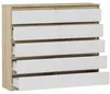 Komoda 160 cm 10 zásuvek skříňka FRAMIRE R-160-S10 sonoma Náhled obrázku produktu 5