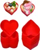 12 x Silikon-Muffinform mit Herz-Cupcake-Backform Produktbild-Vorschau 1