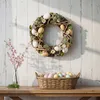 Deko Kranz Ostern 30cm Natur Frühling Türkranz Gesteck Eier Produktbild-Vorschau 4