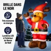 MONZANA® Renne de noël gonflable 135 cm éclairage LED Voir les images du produit 2