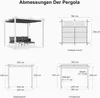 PURPLE LEAF Garten Pergola 3x3 m Aluminium Produktbild-Vorschau 6