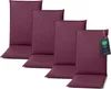 Pillows24 Vankúš na záhradné kreslo -120x50x8 cm / Slivková Náhľad obrázku produktu 1