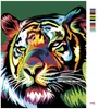 Zuty - Malen nach Zahlen - FARBIGER TIGER, 40x50 cm, ohne Produktbild-Vorschau 3