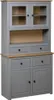 vidaXL Vysoká doska Grey 93x40,5x180 cm Panama Borovicové Náhľad obrázku produktu 1