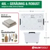 ATHLON TOOLS 4x 40 L Aufbewahrungsboxen mit Deckel, Produktbild-Vorschau 2