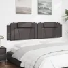vidaXL Kopfteil-Kissen "Viana" Grau 200 cm Kunstleder Produktbild-Vorschau 4