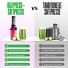 Comparison of a cold press juicer and a traditional juicer, highlighting the benefits of the cold press method. Náhled obrázku produktu